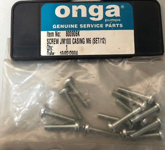 ONGA SCREW JM100 CASING M6 EACH PART NO:800906K