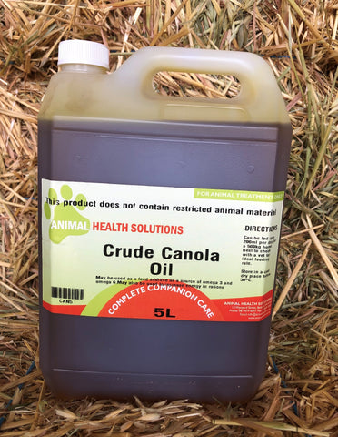 CANOLA OIL CRUDE 5LTR 