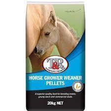 T&R HORSE GROWER & WEANER PELLETS 20KG