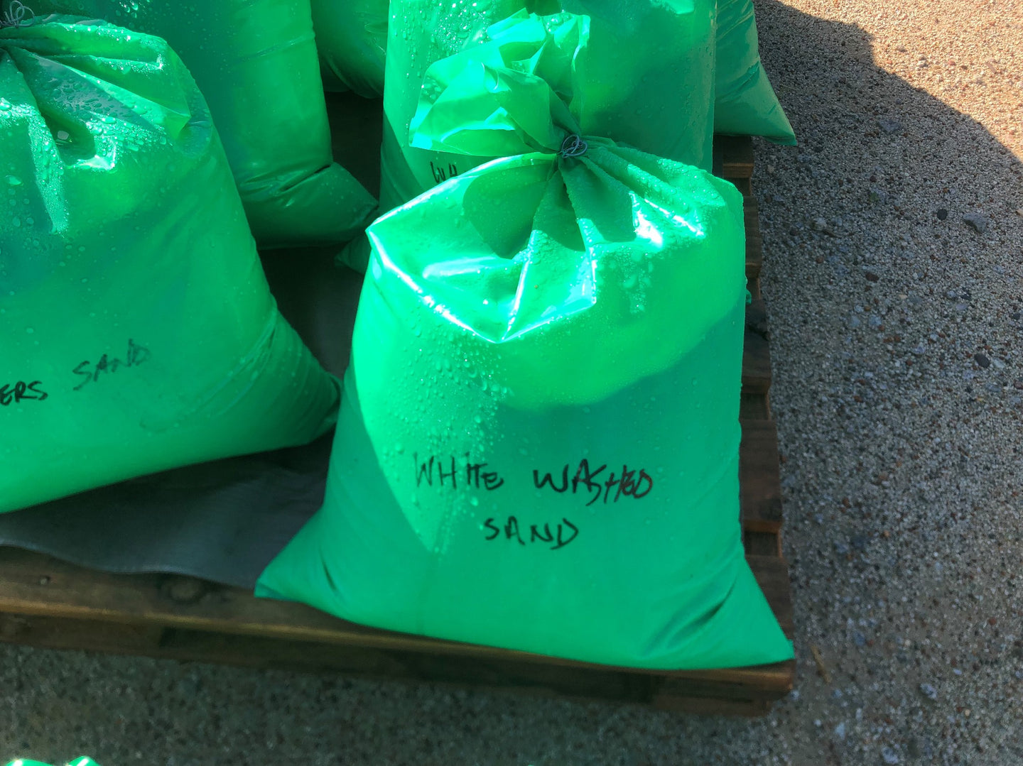 WHITE WASHED SAND BAG