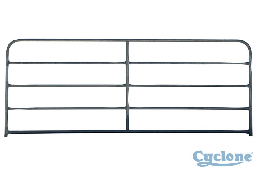 GATE 5 BAR CYCLONE W/COLLARS 3MTR 