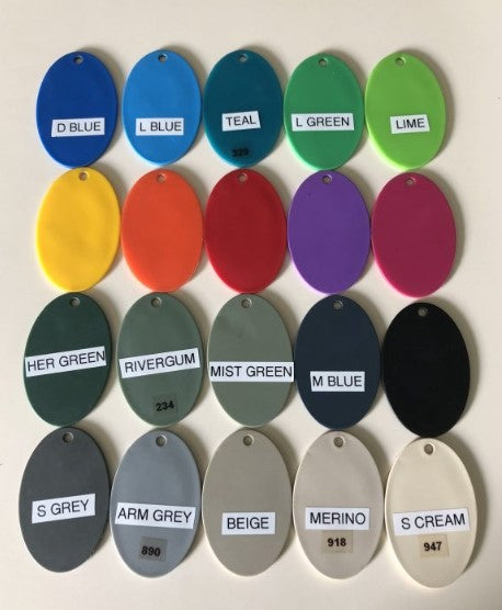 HAY HUT 3 HOLE ASSORTED COLOURS
