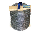 BARBED WIRE 1.8MM PREMIUM HIGH TENSILE H/GALV WOODEN SPOOL SOUTHERN WIRE 500MTR