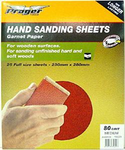 HAND SANDING SHEETS 230 X 280MM 80GRIT (MEDIUM) SINGLE SHEET