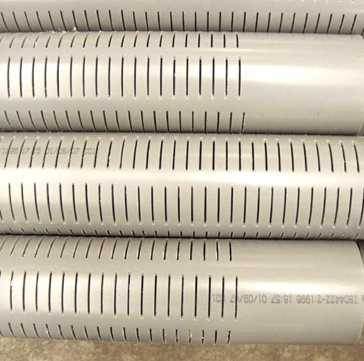 SEWERAGE PIPE PVC SLOTTED 100MM PER METRE