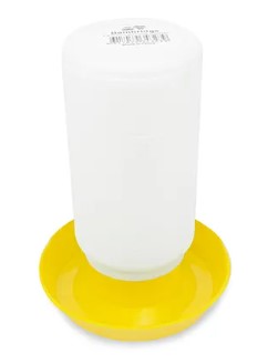 POULTRY DRINKER STRAIGHT [Size:1 Litre Clr:Yellow]