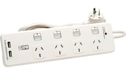 POWERBOARD 4 OUTLET 4.2a USB