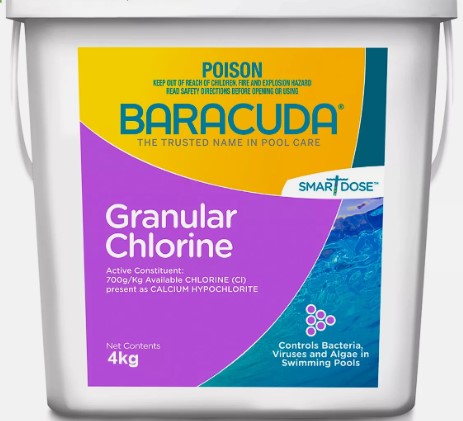 CHLORINE BARRACUDA GRANULAR 4KG