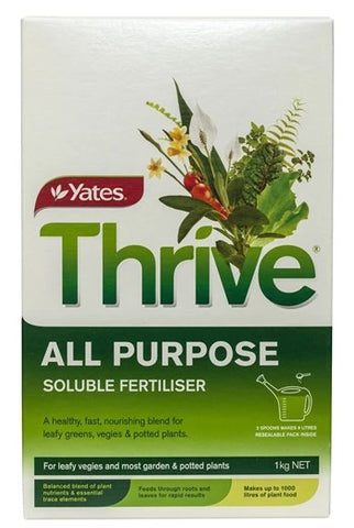 THRIVE ALL PURPOSE SOLUBILE FERTILISER YATES 1KG