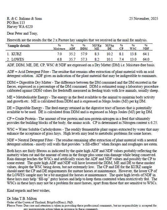 HAY MEADOW ROLL 4' GV