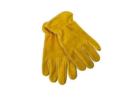 PREMIUM LEATHER GLOVES PALM & BACK PROTECTION [Size:Medium]