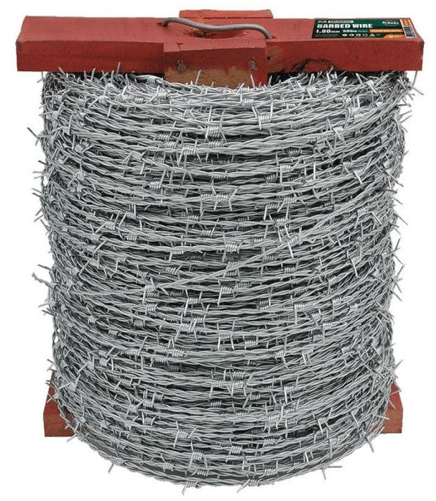 BARBED WIRE 1.8MM HIGH TENSILE HEAVY GALVINISED 500M MURRAY