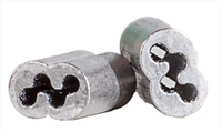 BARBED WIRE CRIMP SLEEVE (POTTLE OF 50)