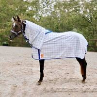 RUG DELUXE POLY COMBO BLUE CHECK [Size:5'9]