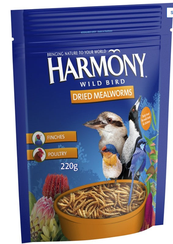 MEALWORMS HARMONY 220GM