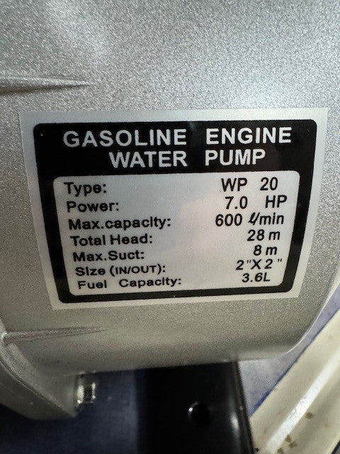 WATER / FIRE PUMP WP20X