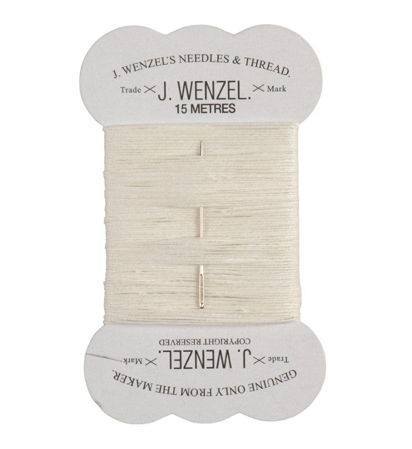 BRAIDING THREAD WITH NEEDLE J WENZEL [Clr:Natural Lgth:15 metres]