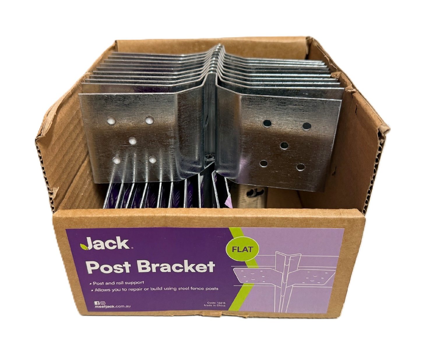 POST BRACKET FLAT [Opt:Box of 20]