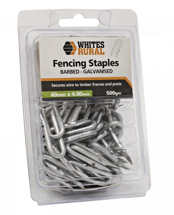 STAPLES BARBED WHITES 500GM [Size:40mm x 4mm]