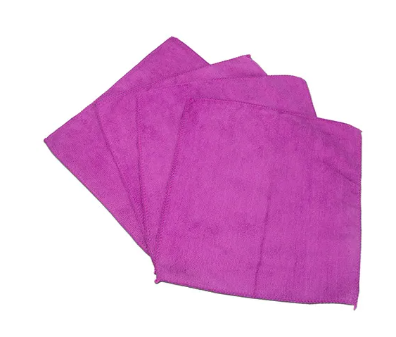 MICROFIBRE TOWEL 4 PACK [Clr:Purple]