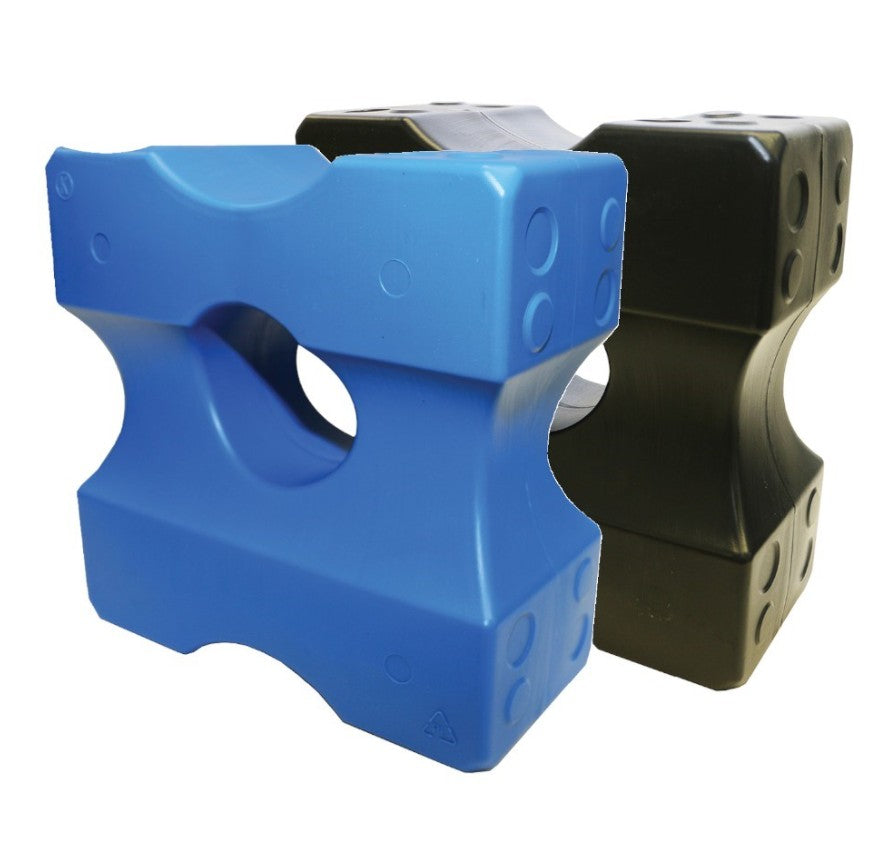 SHOWMASTER PLASTIC JUMP BLOCKS - SET OF 4 [Clr:Black]