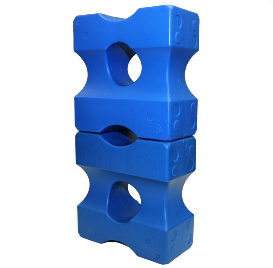 SHOWMASTER PLASTIC JUMP BLOCKS - SET OF 4 [Clr:Blue]