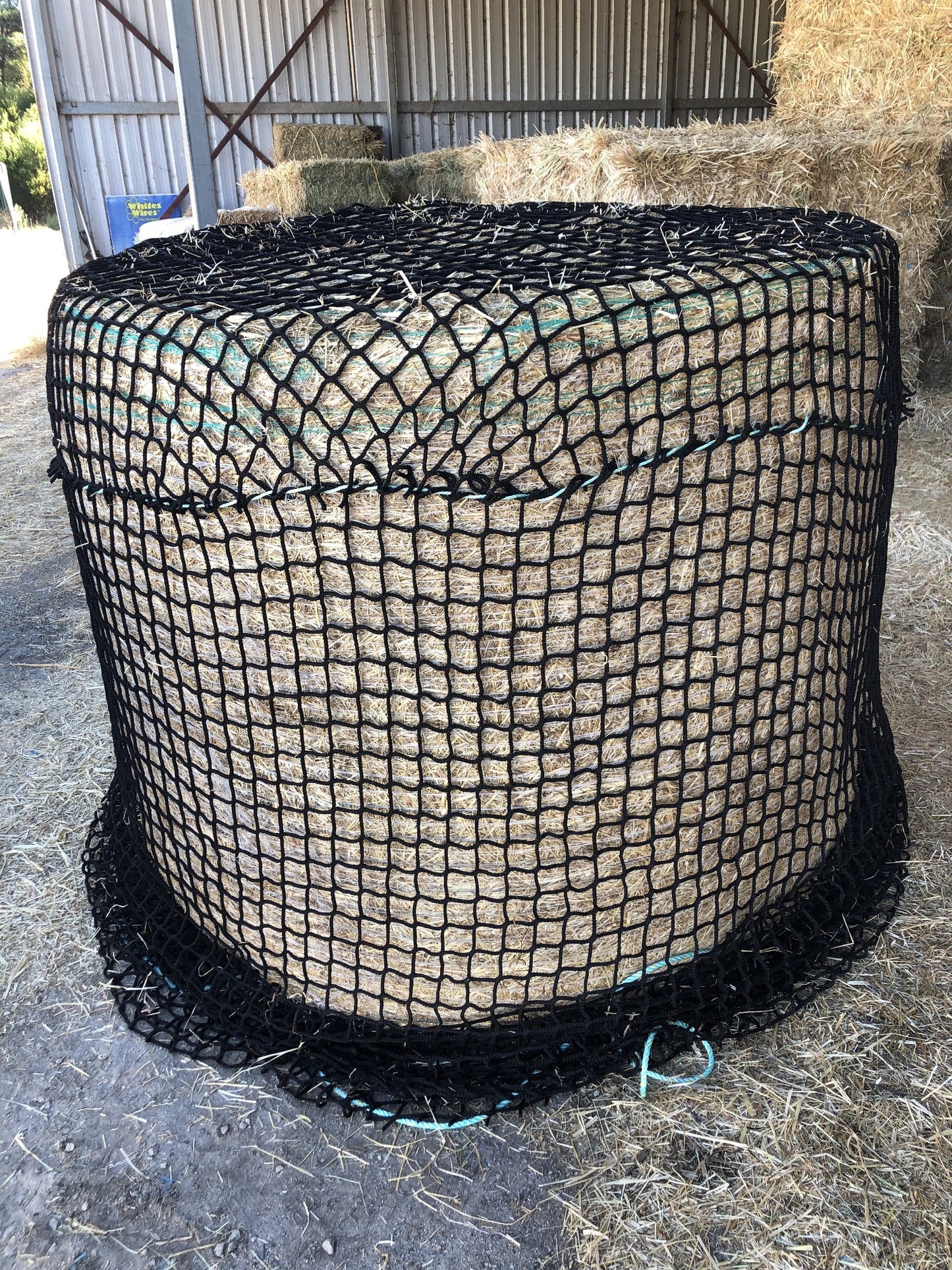 HAYNET ROUND GIDDY UP [Type:Round Size:4ft, 5cm hole, 78ply Clr:Black]