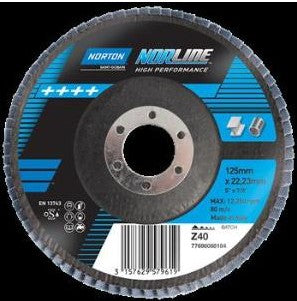 DISC FLAP ZIRCONIA NORTON 125 X 22