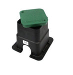 VALVE BOX SQUARE BLACK/GREEN 150MM