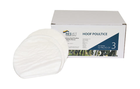 VETERINARY HOOF POULTICE DRESSING RESVET 3 PACK