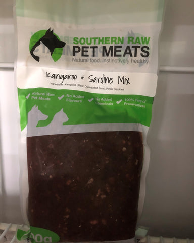 SOUTHERN RAW KANGAROO & SARDINE MINCE 500GRM