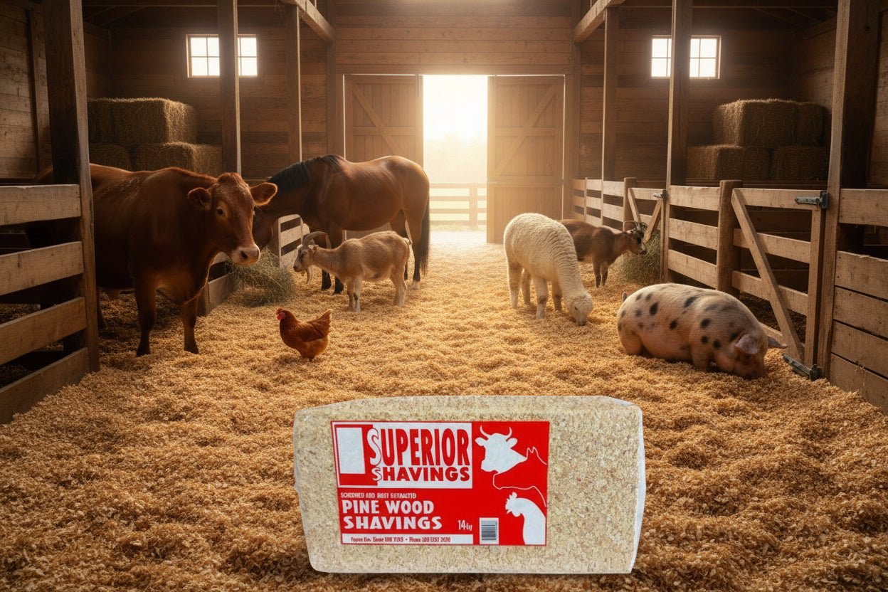 SAWDUST SUPERIOR SHAVED WOOD BALE