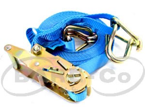 HEAVY DUTY TIE DOWN STRAP ASSEMBLY BARE-CO [Size:25mm]