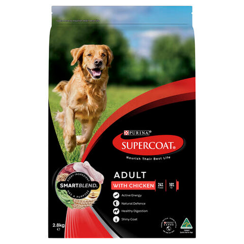 SUPERCOAT SMARTBLEND ADULT DOG FOOD WITH CHICKEN 20KG