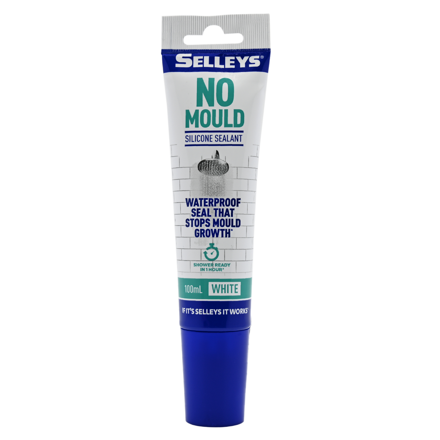 SILICONE SEALANT SELLEYS NO MOULD [Size:100ml Clr:White]
