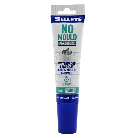 SILICONE SEALANT SELLEYS NO MOULD [Size:100ml Clr:White]