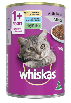 WHISKAS LAMB MINCE 400GM