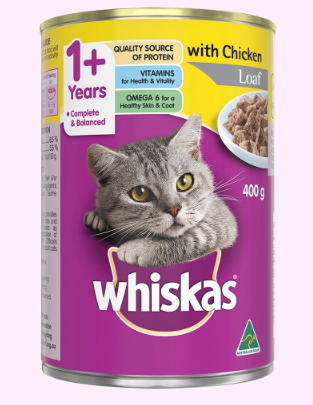 WHISKAS CHICKEN LOAF 400GM