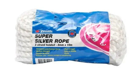 ROPE SUPER SILVER ZENITH 8MM X 10M 