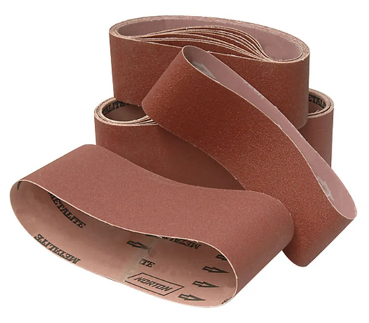 SANDING BELT 75 X 533MM ALUMINUM OXIDE EACH [Opt:40 Grit]