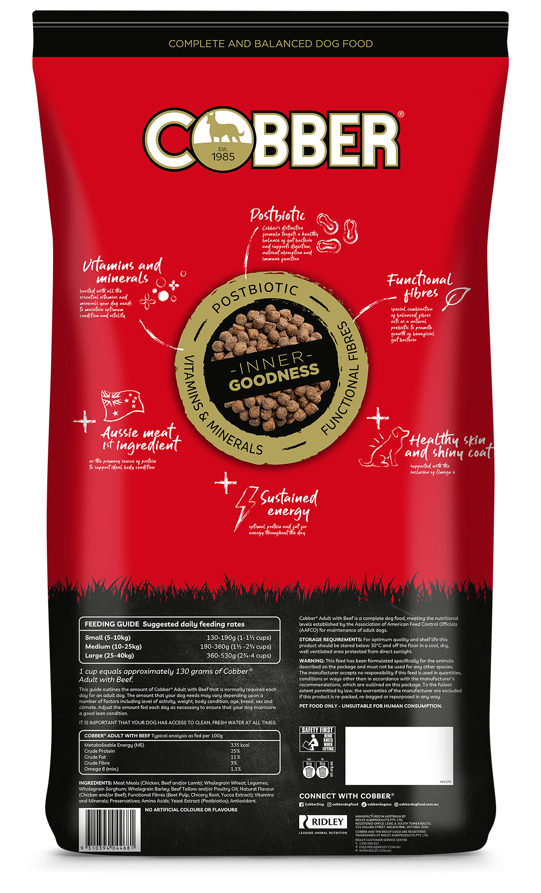 COBBER ADULT BEEF 20KG