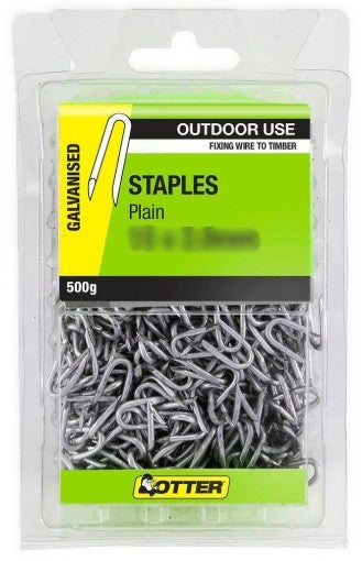 STAPLES PLAIN GALVANISED 500G [Size:15 x 2.0mm]