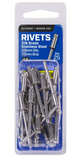 RIVETS OPEN STAINLESS 25 PACK [Size:3.20mm x 3.20mm]