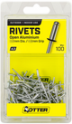RIVETS OPEN ALUMINUM 100 PACK [Size:3.20mm x 3.20mm]