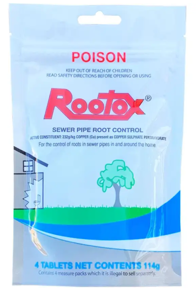 ROOTOX SEWER PIPE ROOT CONTROL - 4 PACK