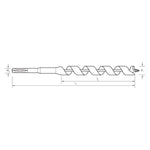 DRILL BIT AUGER SHORT SUTTON TOOLS [Size:10mm x 190mm]