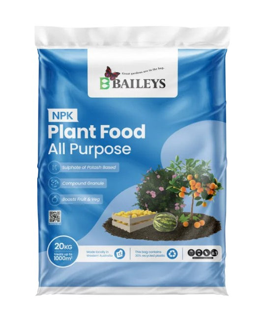 BAILEYS NPK PLANT FOOD ALL PURPOSE 20KG