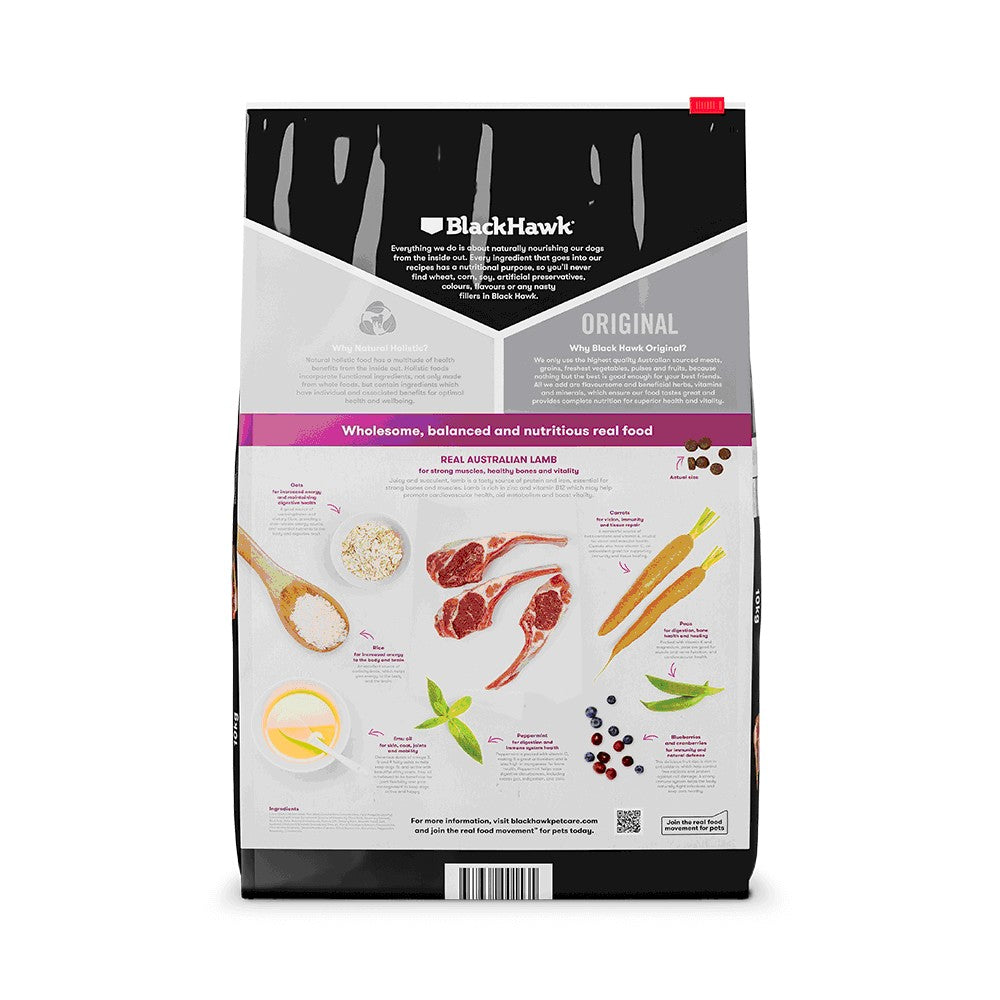 BLACKHAWK PUPPY MEDIUM BREED LAMB & RICE [Size:10kg]