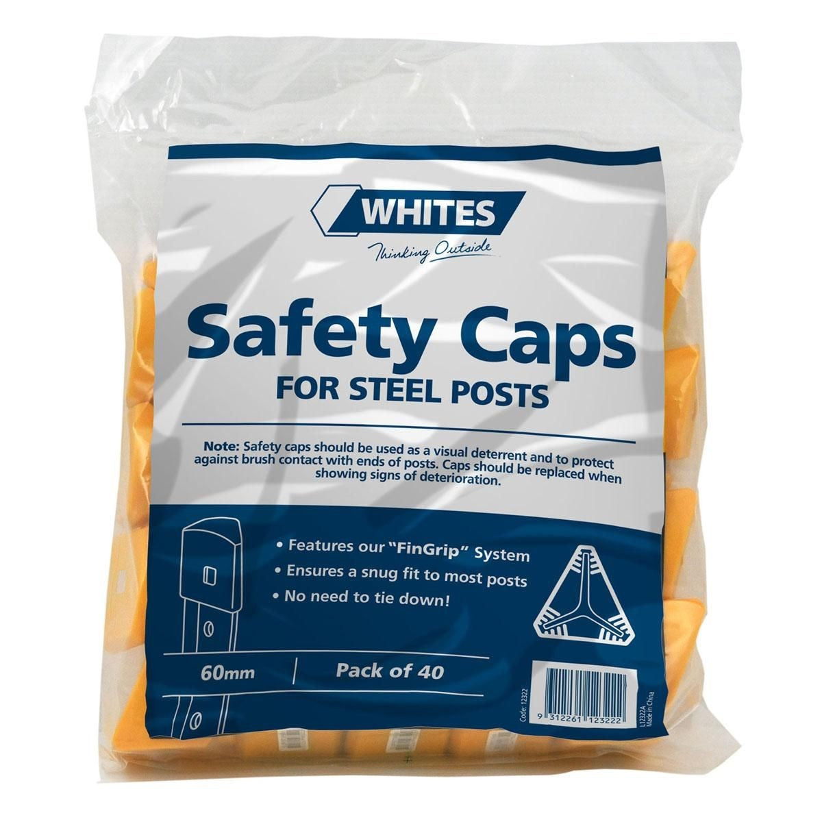 SAFETY CAPS YELLOW 60MM [Size:Pack 40]