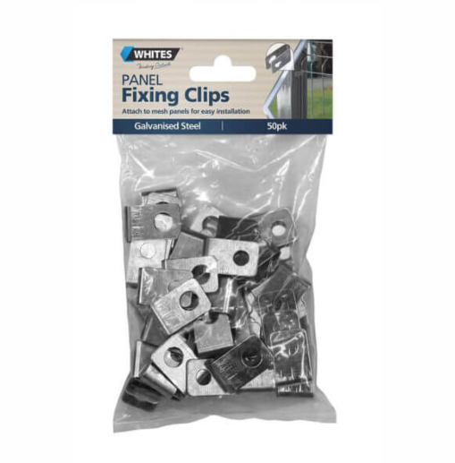 PANEL FIXING CLIPS GALVANISED WHITES WIRE 50 PACKET